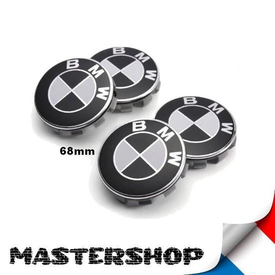 4 Caches Moyeux Pour BMW 68mm – En Aluminium Et ABS, Remplacement Enjoliveurs Centraux, Diamètre 68mm