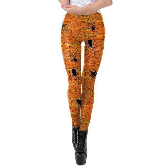 Leggings D'Halloween Pour Femme - Taille Haute - Costume D'Halloween