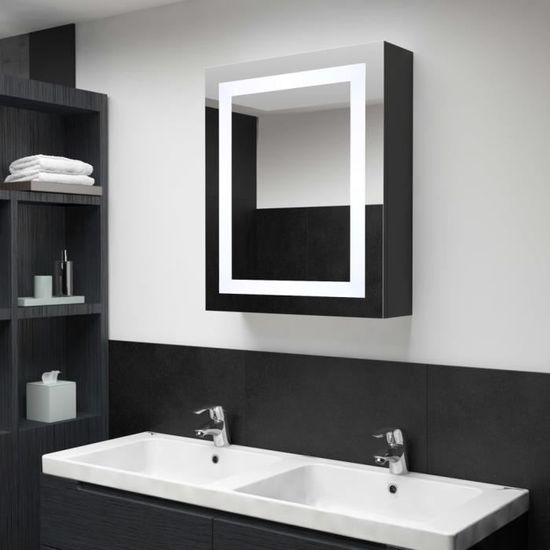 6630Top vente-Armoire de salle de bain à miroir à LED,Moderne,Meuble Haut de salle de bain,Armoire de Toilette, 50x13x70 cm