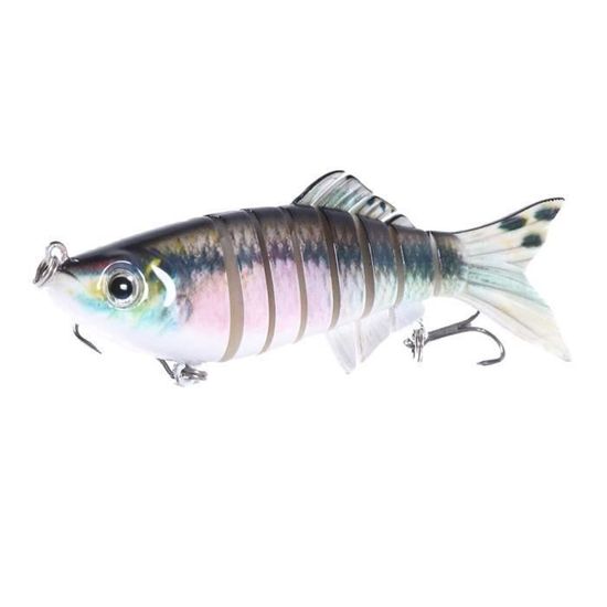 Leurre De Pêche Multi-articulé 3 Pouces - Appât Souple Pour Brochet, Perche, Sandre Et Achigan