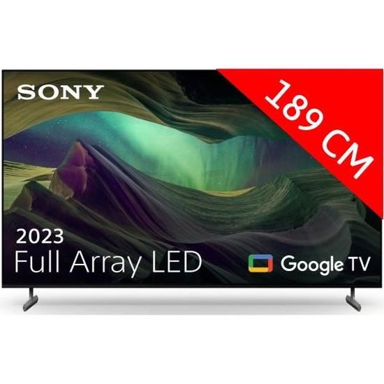 Téléviseur LED 4K 189 cm SONY KD-75X85 - Smart TV - Dolby Vision - Dolby Atmos - HDMI 2.1 - USB - Processeur X1