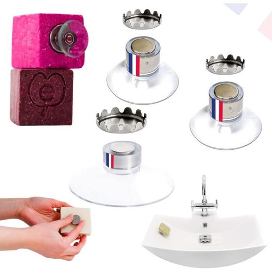 Porte-savon Ventouse Aluminium Pour Salle De Bain - Installation Facile