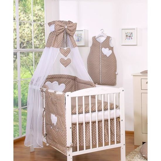 Ciel De Lit Bebe En Voile Avec Bande Marron A Po Achat Vente Ciel De Lit Ciel De Lit Bebe En Voile A Cdiscount