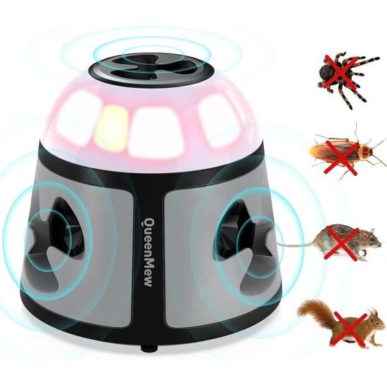 Repulsif Souris Ultrasons Répulsif Ultrason Souris Et Rats - Anti Nuisibles 360° - LED Clignotante - Pour Intérieur Et Jardin Anti Souris électronique