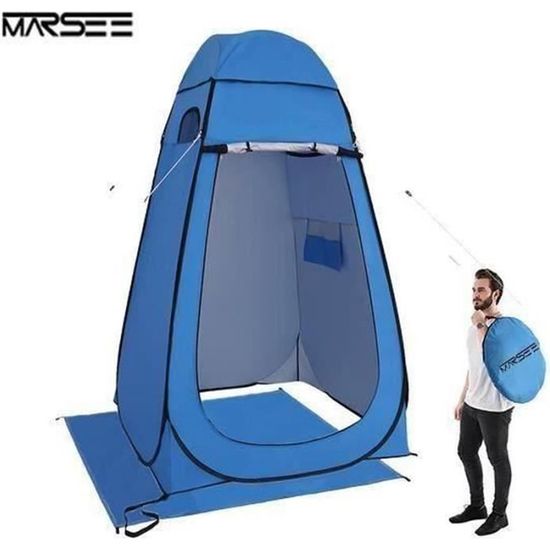 Tente De Douche/cabinet Portable Pliable - Avec 4 Piquets, Pour Camping, Plage, Vestiaire (vert)