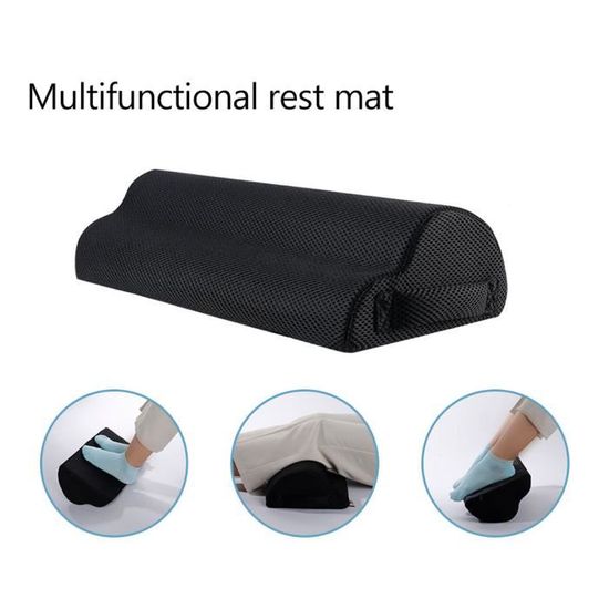 Coussin Repose-pieds Ergonomique Sous Bureau - Mousse Mémoire De Forme, 45x22x12 Cm, Pour Améliorer La Posture Assise - 6