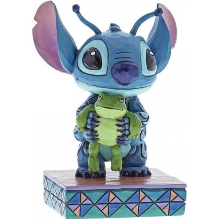 Figurine Stitch avec sa grenouille - Disney Traditions