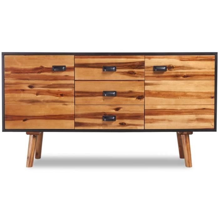 Buffet 115 x 35 x 70 cm Bois d'acacia massif #N10141