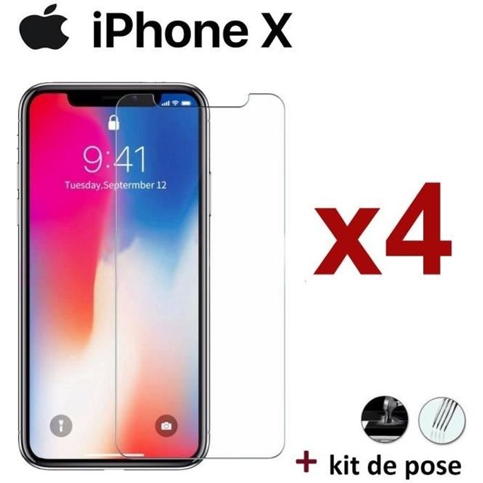 vitre protege ecran iphone x vitre verre trempe