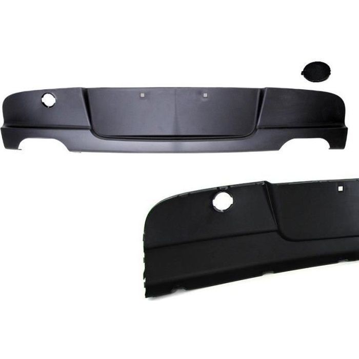 DIFFUSEUR ARRIERE DOUBLE SORTIE POUR PARECHOC PACK M BMW SERIE 1 E81 E87