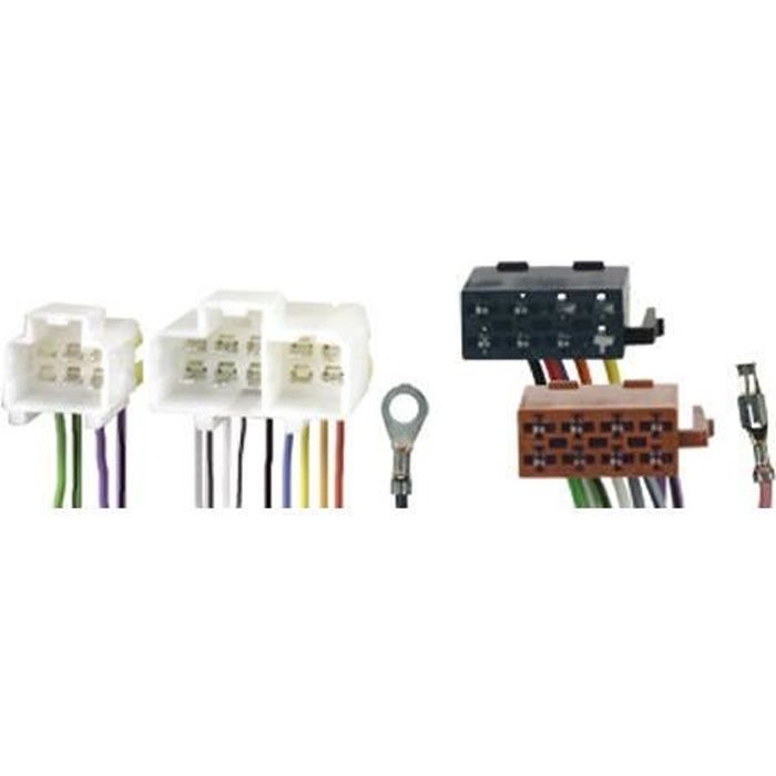 Fiches ISO Autoradio compatible Nissan 200SX Almera Altima Micra Patrol Primera Terrano
