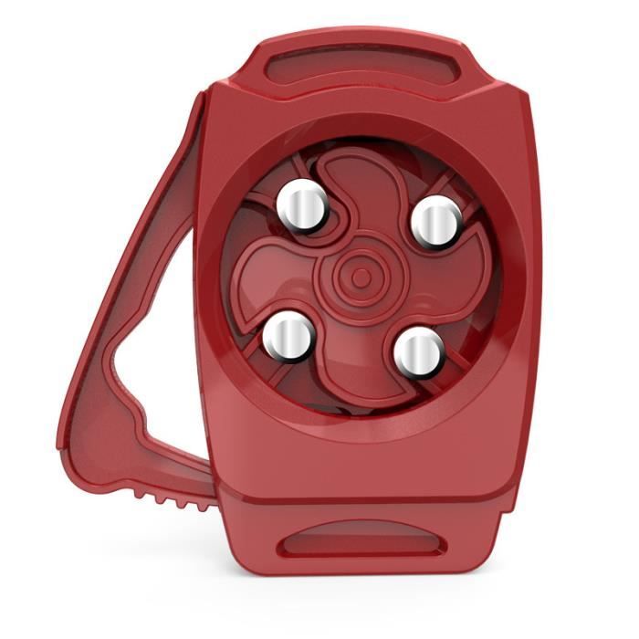 Ouvre Boite Ouvre Canette Go Swing Ouvre Bocal Manuel Facile Ouvre Bouteille Multifonctions,Ouvre-Boîte pour Restaurant,Rouge