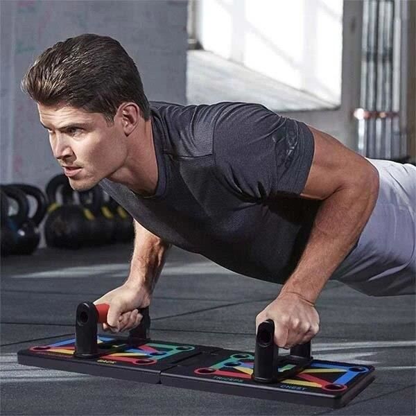 12-en-1 entraînement Push-up Stands outils d'exercice de musculation maison complète Fitness équipement d'e - ZOAMFWZDA07798