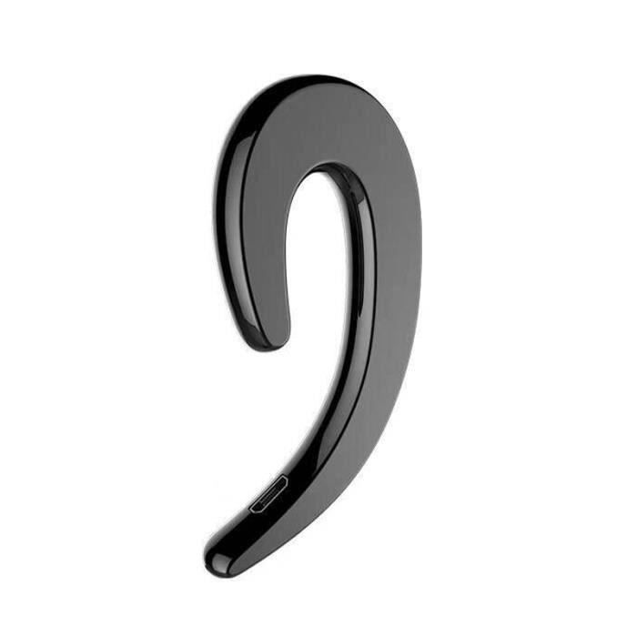 Contour d'Oreillle sans fil Oreillette Bluetooth Stéréo Noir 3C2001
