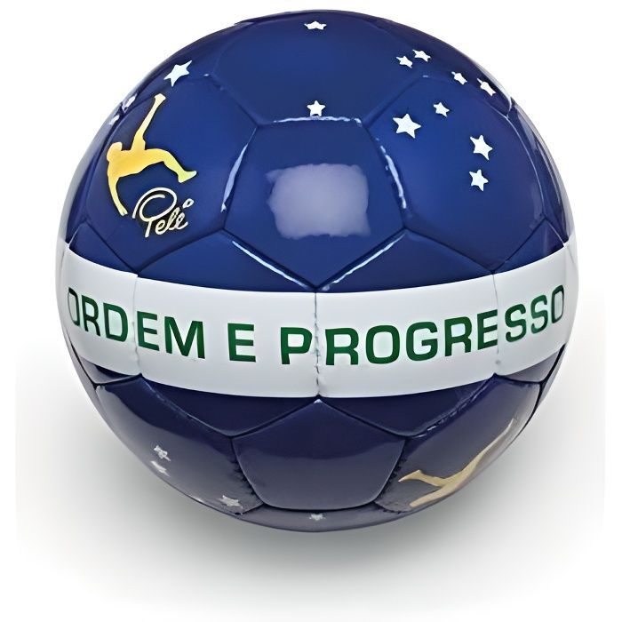 Ballon De Football Pvc Pelé ''ordem E Progresso' Taille 5