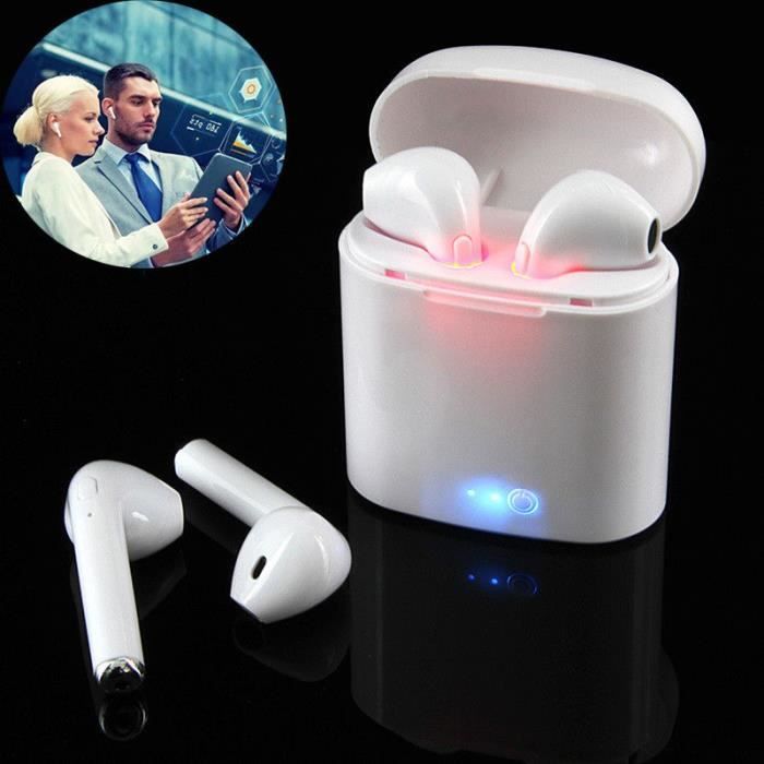 Bluetooth Écouteurs Écouteurs Sans Fil Casque TWS Double Twins Stéréo Musique Casque Pour iPhone 6 Samsung Android Xiaomi Huawei