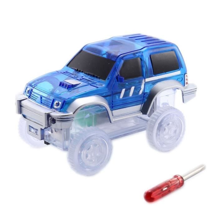 Dotopon® Magic Tracks VOITURE pour piste d'assemblage flexible BLEU