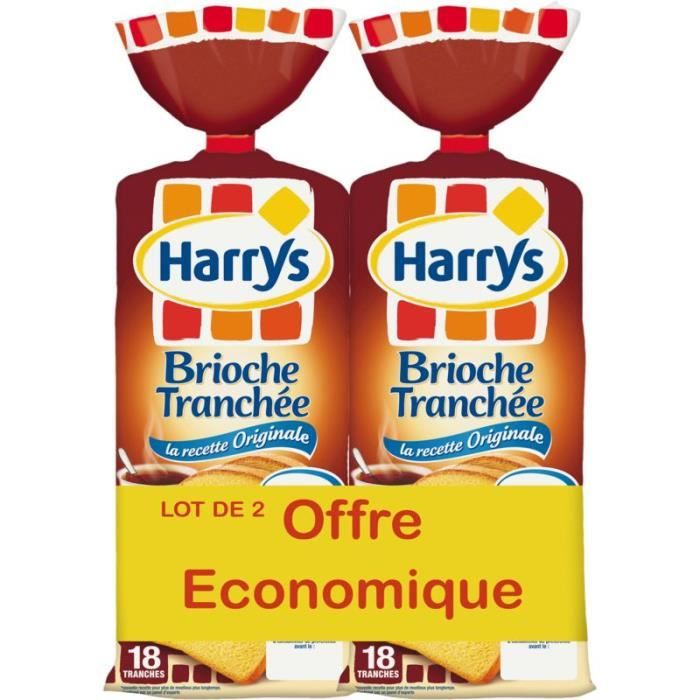 HARRY'S Brioche tranchée 2x500g