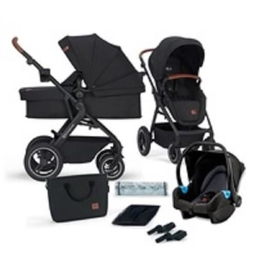 Poussette 3 en 1 Kinderkraft B-Tour Deep Black