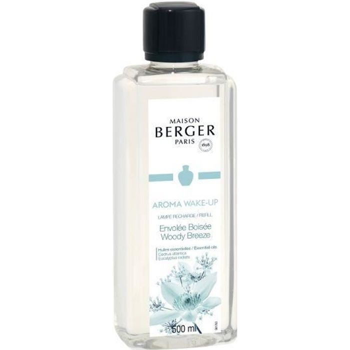 AROMA WAKE UP RECHARGE PARFUM 500 ML POUR DIFFUSEUR LAMPE BERGER - MAISON BERGER PARIS