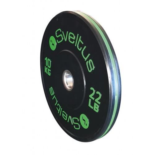 SVELTUS - Disque olympique training 10 kg x1