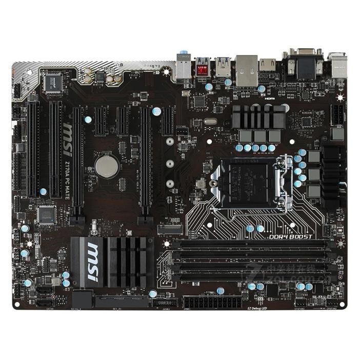 Carte mère MSI Z170A PC MATE Intel Z170 LGA 1151 4xDDR4 SDRAM 64 Go ATX - Msi
