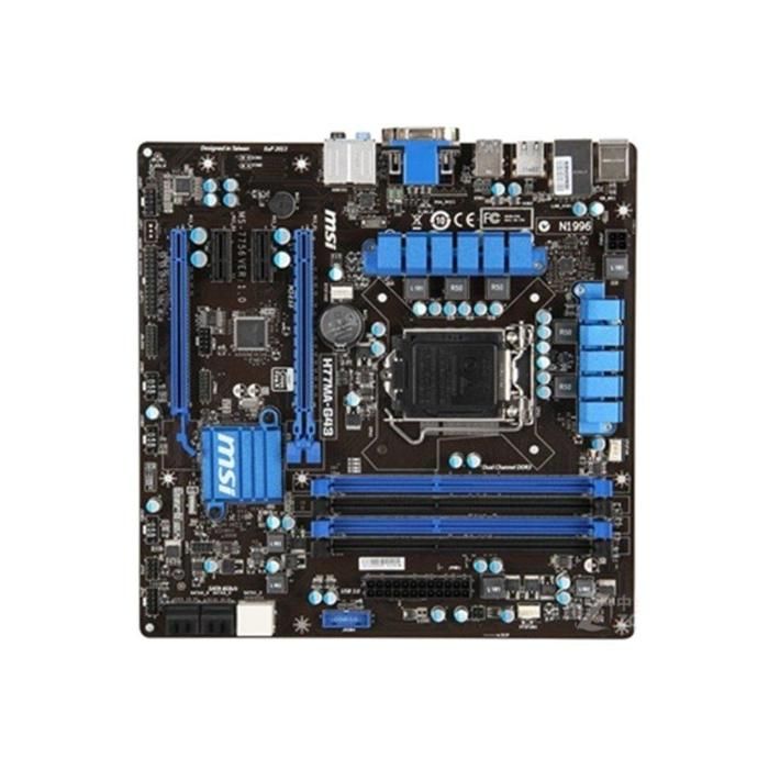 Carte mère MSI H77MA-G43 Intel H77 LGA 1155 4xDDR3 SDRAM 32 Go Micro ATX - Msi