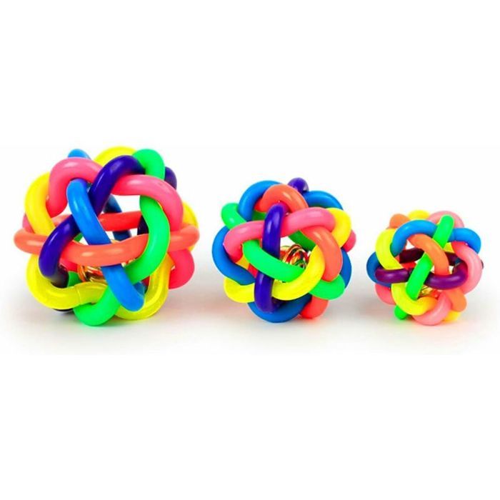 Meilleurs prix pour Premium Balles en Caoutchouc pour Chien - Lot de 3 Jouet Non Toxique et Rsistant Aux Morsures pour Grands et Petits Chiens SML PZCC