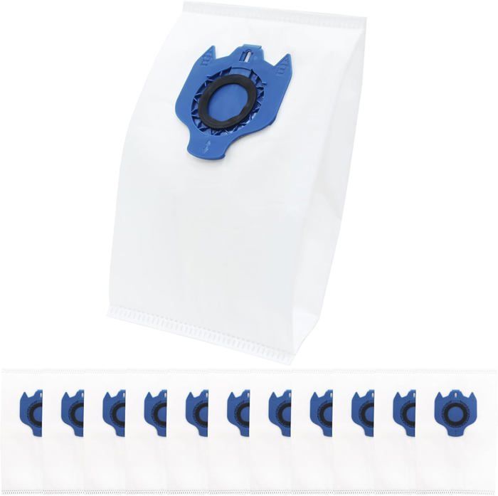 BLUELIRR Lot De 12 Sacs D'aspirateur & Filtre De Protection Du Moteur