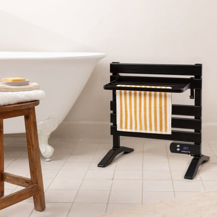 Sèche-serviettes électrique - Create - WARM TOWEL MINI - 150W - IP24 - Aluminium