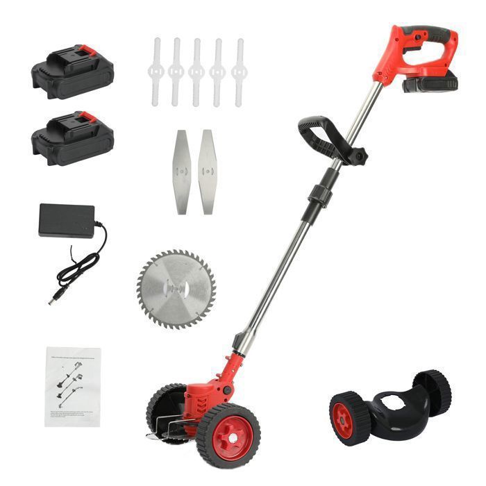 Tondeuse  électrique sans fil avec batterie rechargeable 24 V 2000 mAh et manche en forme de D