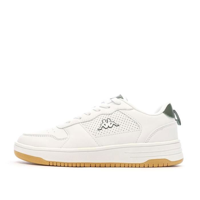 Kappa Baskets - KAPPA - Falcon Jr - Blanc - Lacets - Tige textile et synthétique
