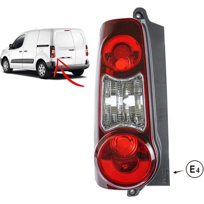 Feu Arrière Gauche Pour Renault Kangoo II (2007-2013) - Compatible OEM, Installation Facile - 8