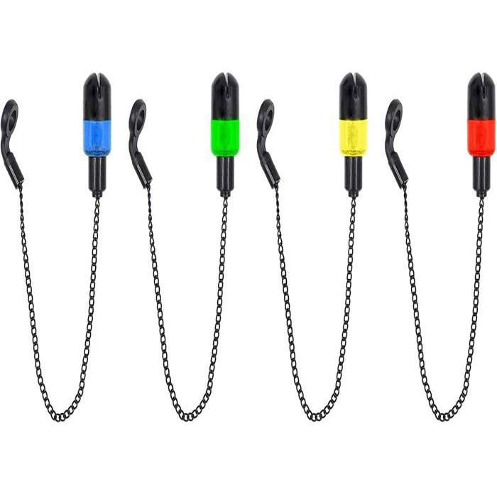 VICASKY – 3 Alarmes De Morsure Pour Pêche – Détecteur De Touche – Indicateur Lumineux Sonore – Accessoire Canne