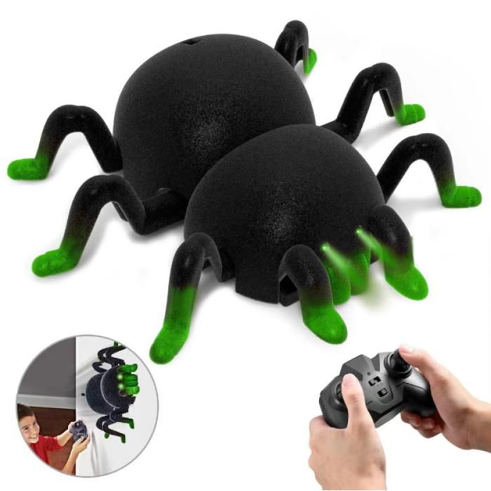 Grand jouet araignée réaliste, modèle d'insecte, télécommande, Simulation, yeux de tartule