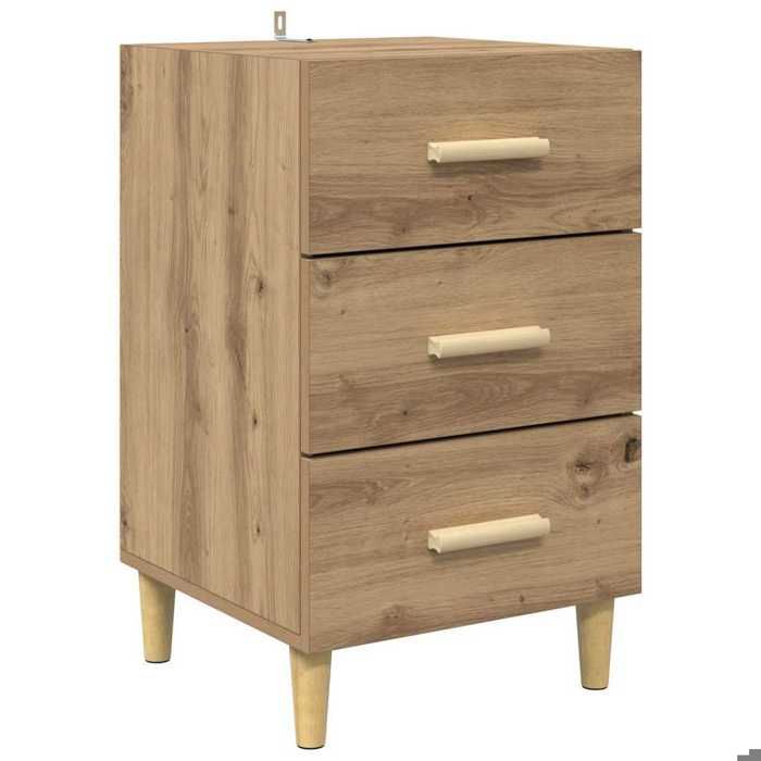 En solde Cabinet de chevet(1 pc) - UU - Armoire/Table de lit - Chêne artisanal 40x40x66 cm L5124