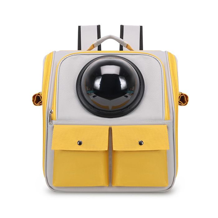 Sac de transport pour chat multifonction sac portable pour voyage et sorties 38 × 36 × 25 cm