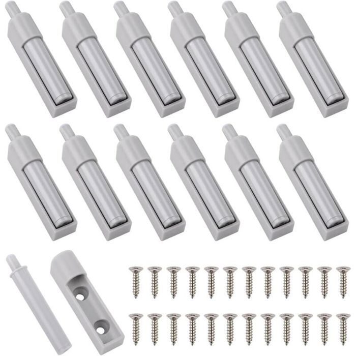 Amortisseur de porte - PZCC - 12 pcs - Embout caoutchouc souple - Pour armoires et meubles de cuisine - Ralentisseur silencieux