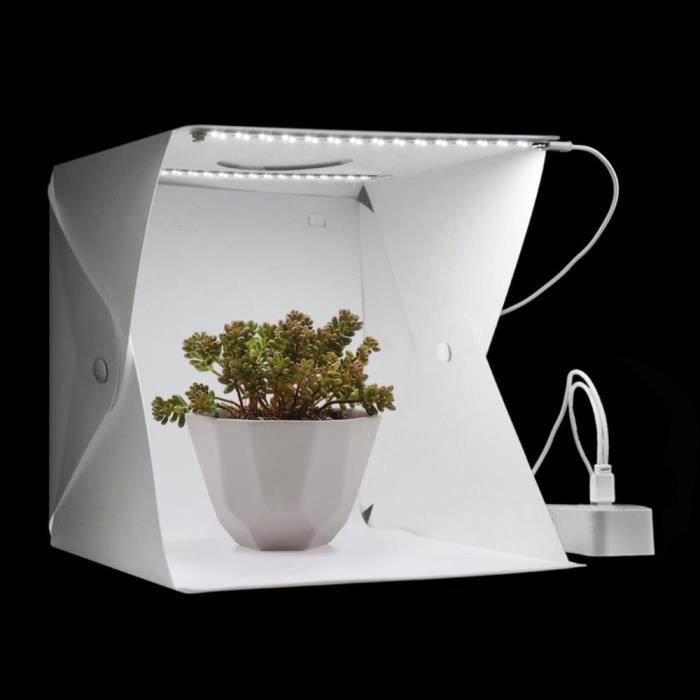 PULUZ Boîte Lumineuse 50x50x50 cm, Tente de Studio Photo Portable avec 6 Fonds pour la Photographie de Produits, E-Commerce et Projets Créatifs