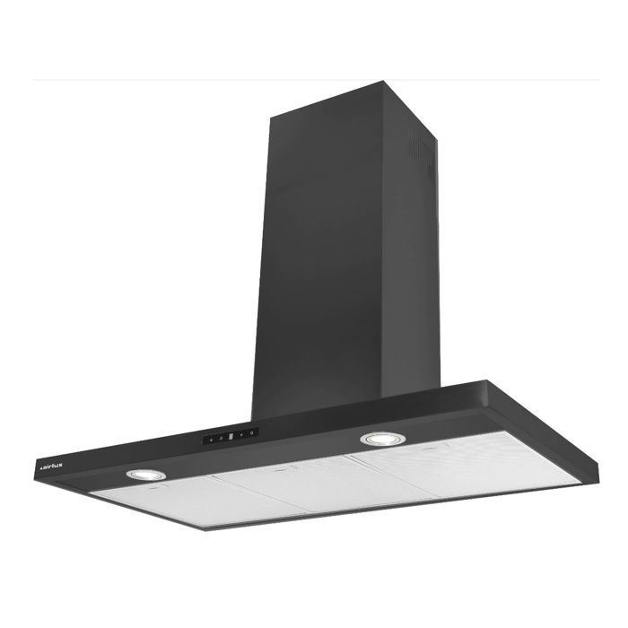 Hotte décorative murale Airlux AHBF971BK - Noir - 90cm - 63db - 564m3/h