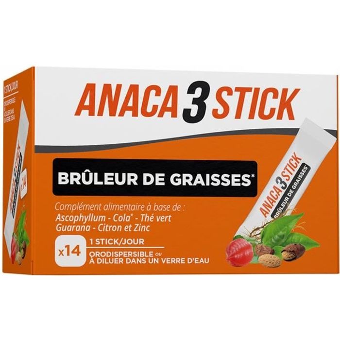 Compléments alimentaires - Anaca3 Anaca 3 Stick Brûleur de Graisse -  Cdiscount Santé - Mieux vivre