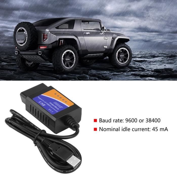Scanner Diagnostique Du Connecteur D Interface De Cable V1 5 Obd2 D Usb De Voiture Pour Benz Bmw Citroen Mey Achat Vente Outil De Diagnostic Scanner Diagnostique Cdiscount