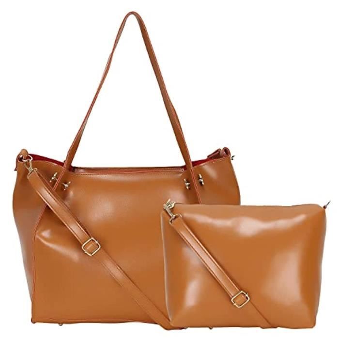 Lot De 2 Housses Poignée Sac En Cuir PU - Protection Main Et Sac - Taille 13x9 Cm - Bouton Métal - Noir Ou Marron