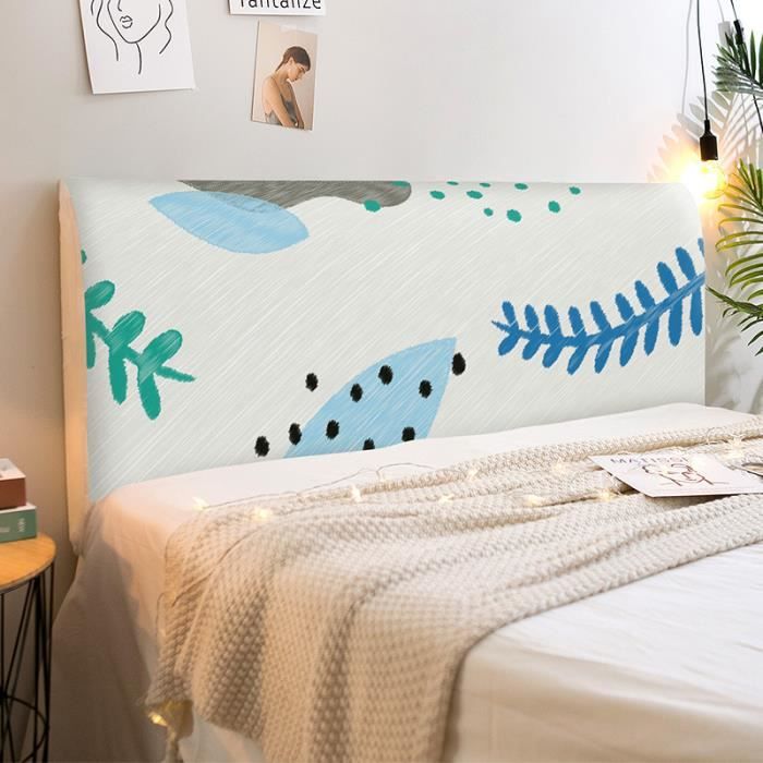 Housse De Tête De Lit En Tissu Extensible Protecteur Anti-poussière Housse De Dossier De Tête De