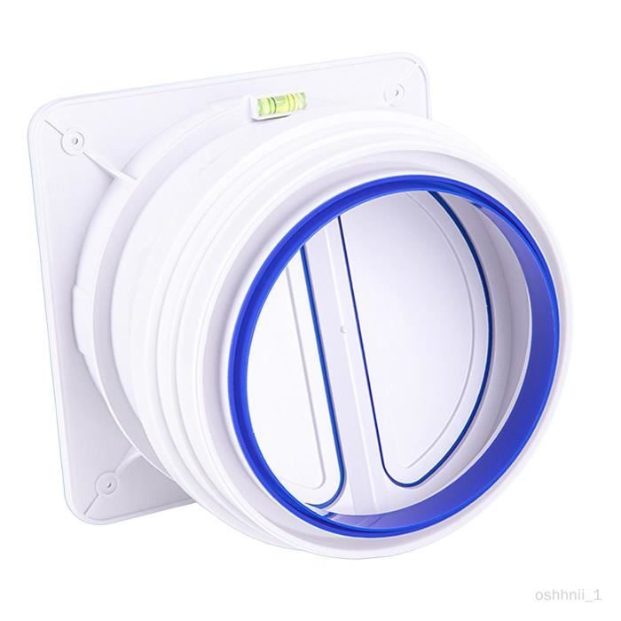 Clapet Anti-retour Pour Conduit De Ventilation - Tailles 80 à 200 Mm, Matériau ABS Blanc