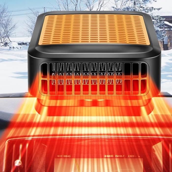 Ventilateur Chauffant 2-en-1 Pour Voiture 12V 150W - Chauffage Rapide Et Ventilation 360° - Démarre-froid Auto