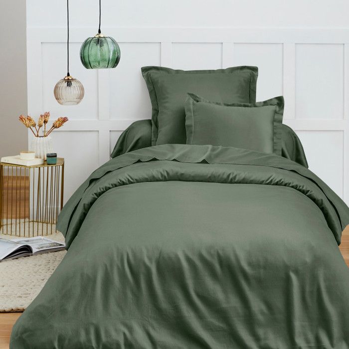 Housse de couette 140 x 200 cm Prémium pour lit 1 place - Prémium Romarin Housse de couette 140 x 200 cm Prémium pour lit 1 place - Prémium Romarin