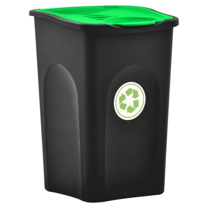 Sib Poubelle Avec Couvercle A Charniere 50 L Noir Et Vert 0 Cdiscount Maison Sib Poubelle Avec Couvercle A Charniere 50 L Noir Et Vert 0 Cdiscount Maison