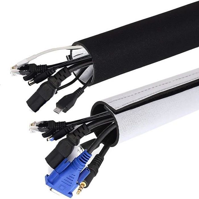 bureau et utilisateurs privés chargeurs Lot de 5 supports de câbles pour organiser les câbles Crochets adhésifs pour bureau câble d'alimentation blanc, 1-1-3-5-7 emplacements câble USB