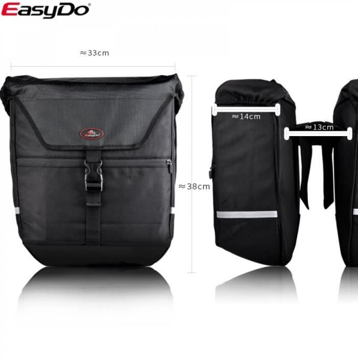 Sac Pour Velo No3795 Noirsacs Velo Easydo Grande Capacite Porte Bagages Sacs Coffre Porte Bagages Sac Velo Sac Vtt Cyclisme Prix Pas Cher Cdiscount